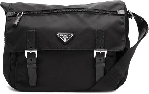 prada triangle-logo nylon messenger bag|prada crossbody bag nylon sale.